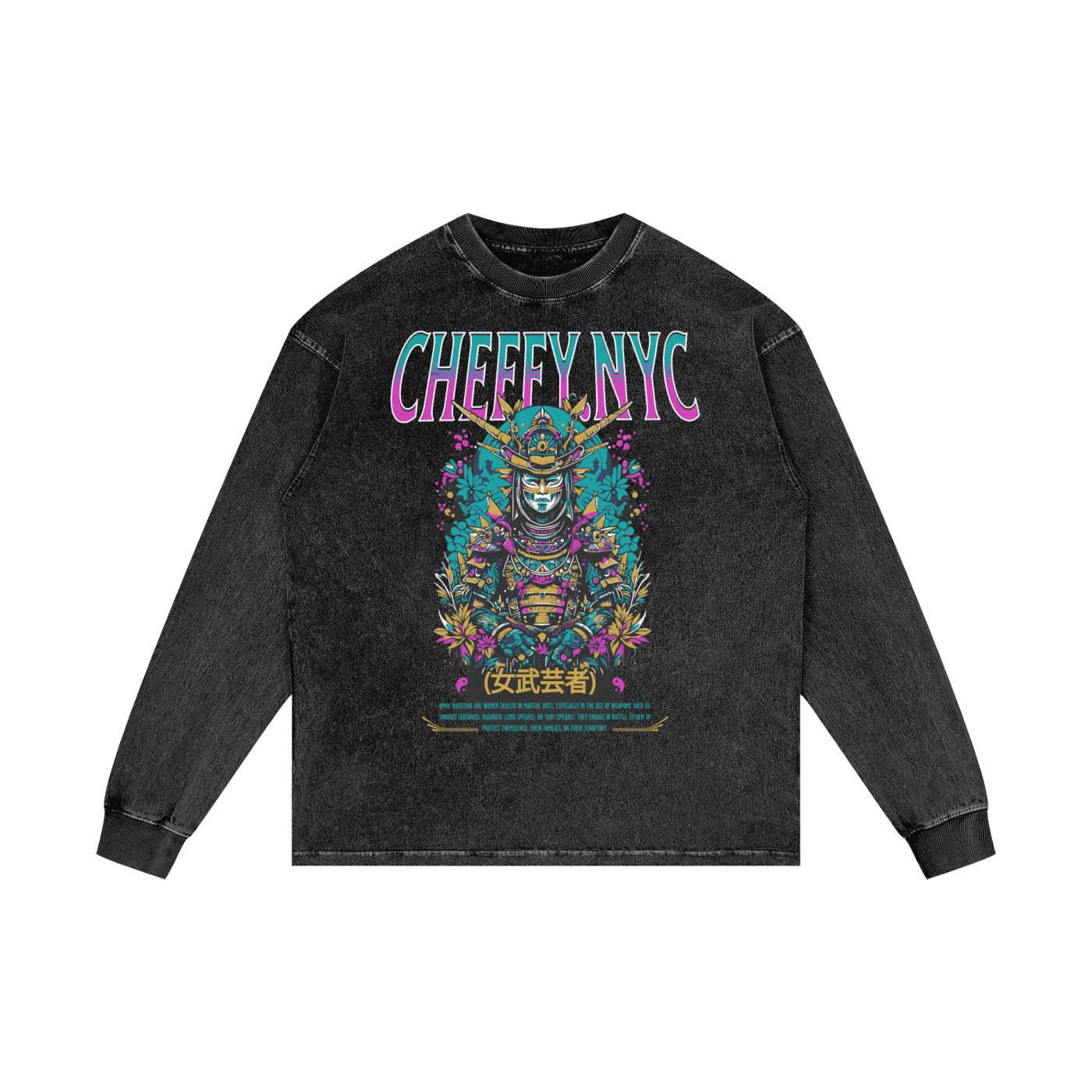 Acid Wash Oversize Long Sleeve T-Shirt