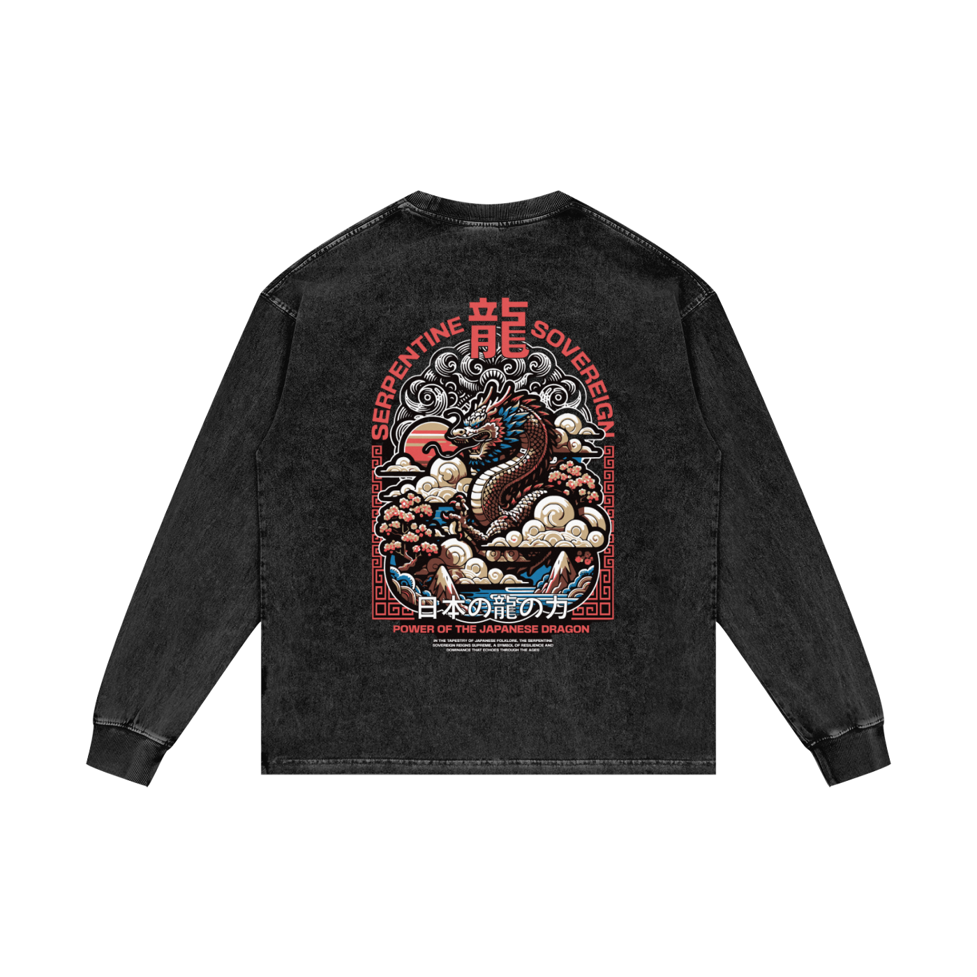 Acid Wash Oversize Long Sleeve T-Shirt